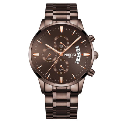 Nibosi Luxury Men's Quartz Watch - Elegant & Durable