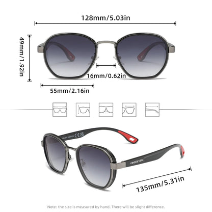 Kingseven óculos de sol masculino polarizado uv400 retro luxo moda feminina óculos masculino armação redonda causal anti-reflexo