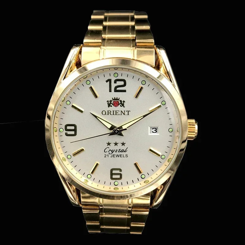 Orient relógios de alta qualidade aaa relógio novo topo relógio masculino luxo multi-função todo em aço automático mecânico tourbillon