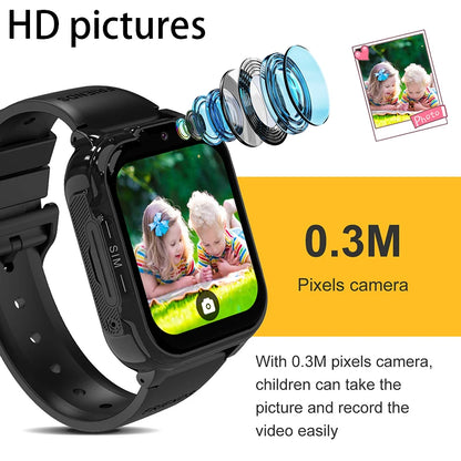 Para android crianças relógio inteligente sos gps localização chamada de vídeo cartão sim para crianças câmera smartwatch relógio à prova dwaterproof água para meninos meninas