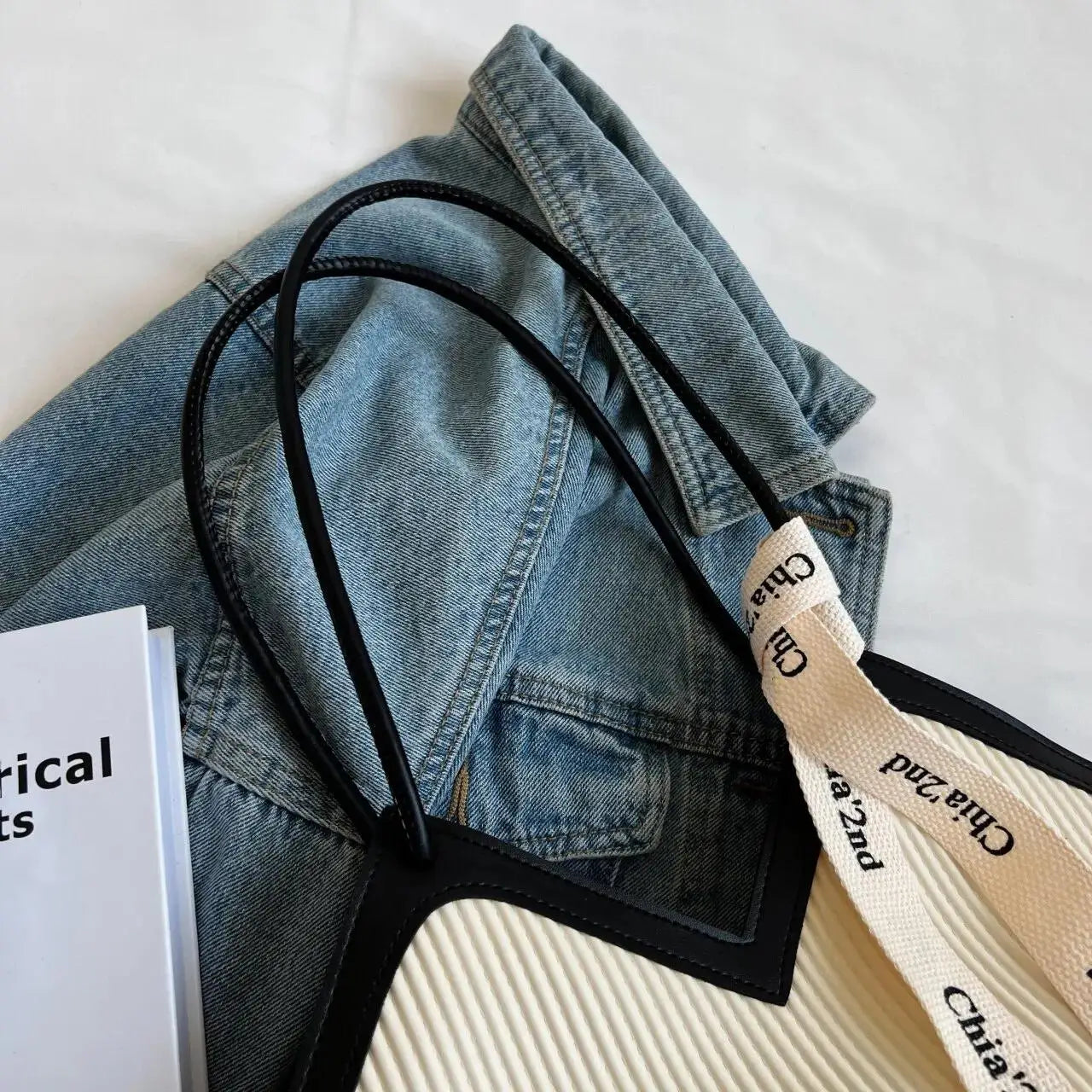 Estilo coreano grande saco feminino casual all-match bolsa de lona commuter bolsa de ombro estudante sacola