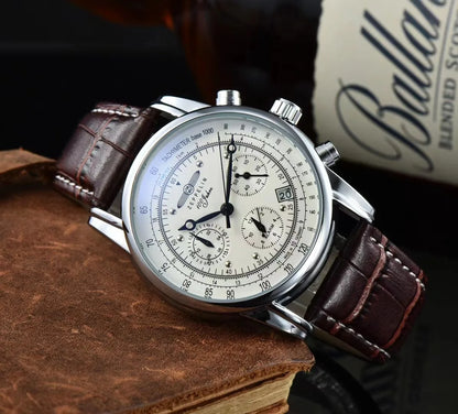 Zeppelin Airship Luxury Leather Men's Watch