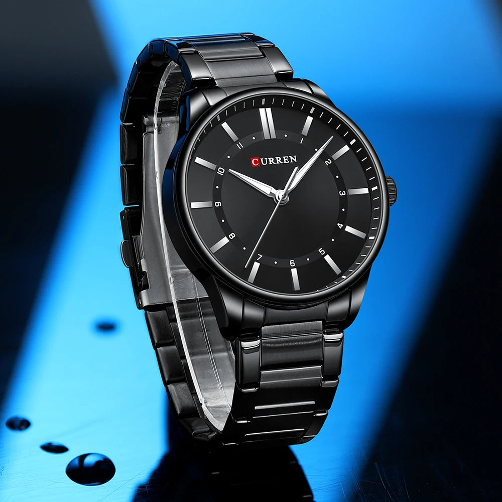 CURREN Fashion Sports Watch Men's Business Quartz Watch Luxury Stainless Steel Casual Luminous Clock Watch relogio masculino
