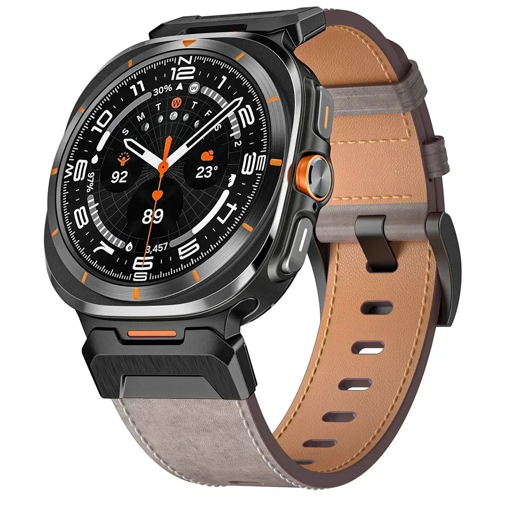Premium Leather Band for Samsung Galaxy Watch Ultra
