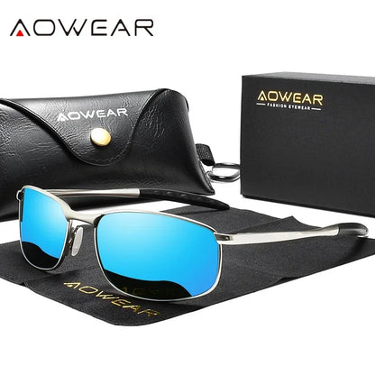 AOWEAR Polarized Retro Sunglasses for Men & Women