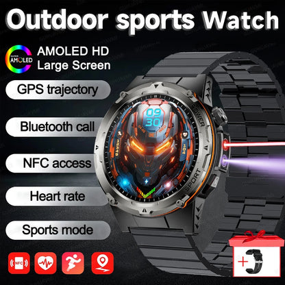 2025 NEW Popular Outdoors GPS tracker Sports Smart Watch Men 500mAh NFC HD Call IP68 depth waterproof Watch Men For Xiaomi Men
