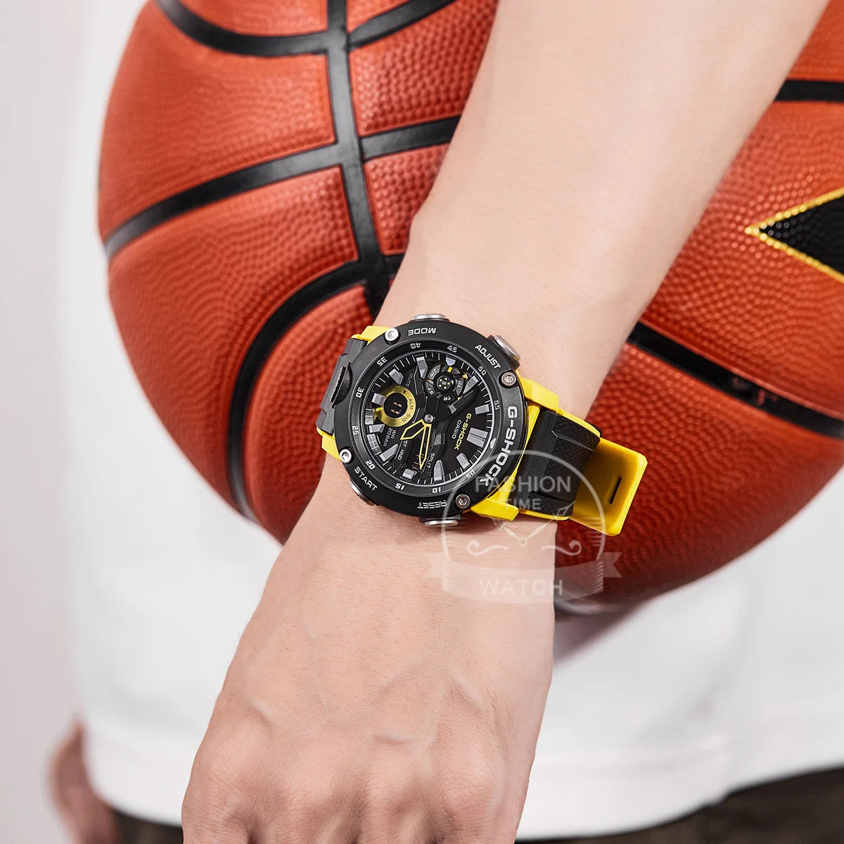 Relógio casio para homens g choque fazenda carvalho movimento octogonal à prova dwaterproof água eletrônico duplo display relógio digital