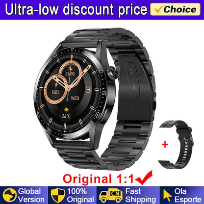 Smart Watch Men Watch 5 Pro AMOLED 360*360 HD Screen Bluetooth Call GPS NFC Heart Rate Monitor SmartWatches 2025 New for Android