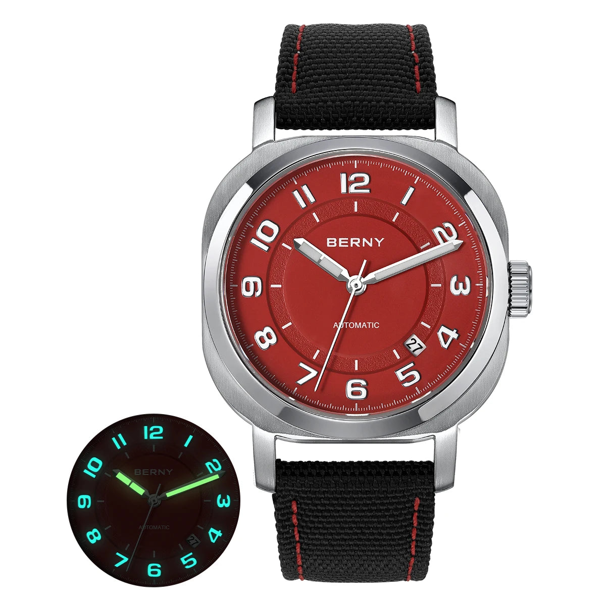 BERNY Women's Automatic Sapphire Watch - Luminous & Elegant