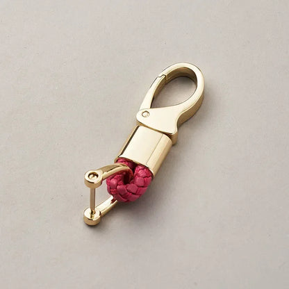 Custom Leather Logo Keychain with Laser Engraving