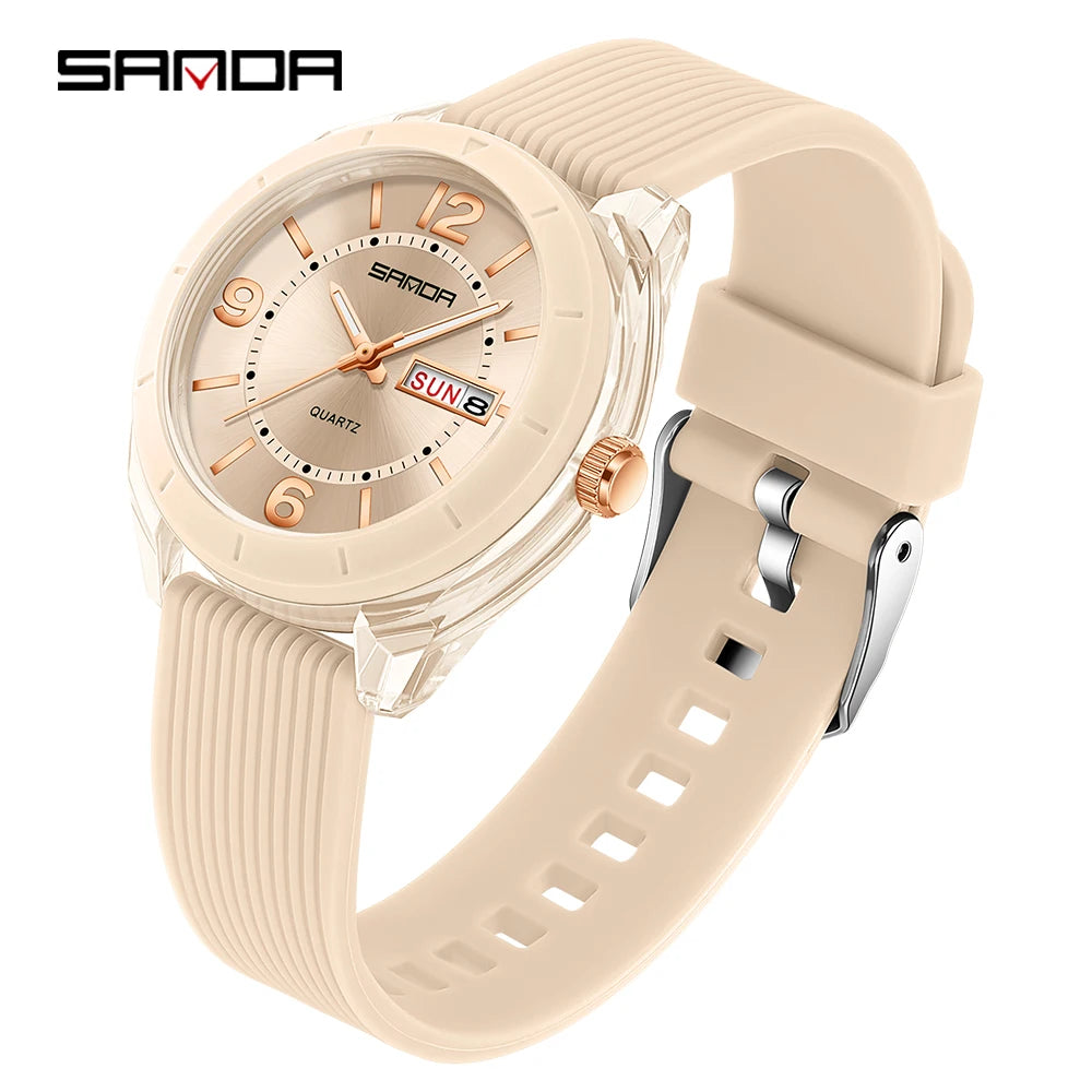SANDA Women's Quartz Waterproof Luxury Watch