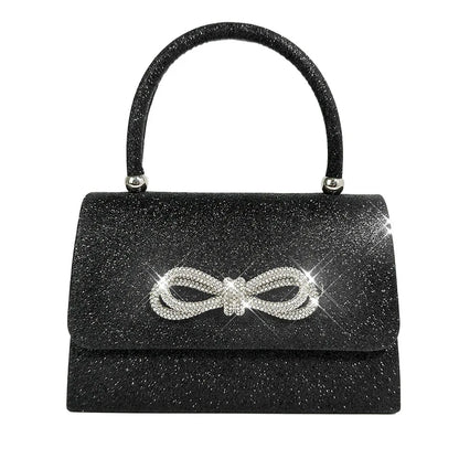 Glamorous Sequin Evening Clutch with Bowknot