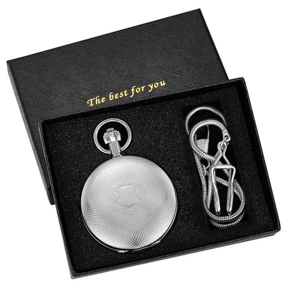 Imperial Luxury Mechanical Pocket Watch with Chain