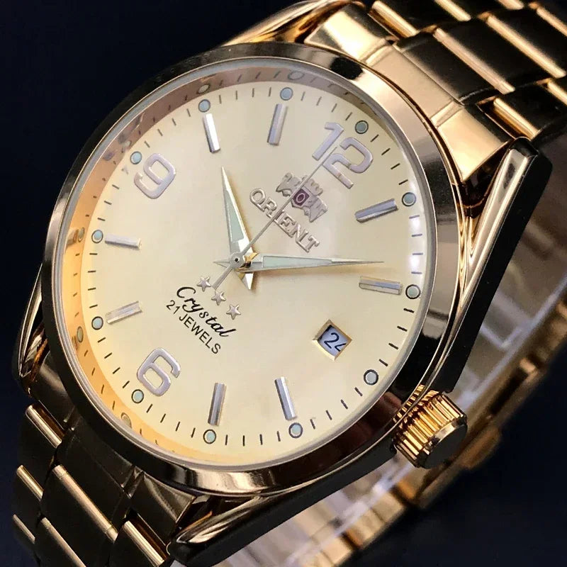 Orient relógios de alta qualidade aaa relógio novo topo relógio masculino luxo multi-função todo em aço automático mecânico tourbillon