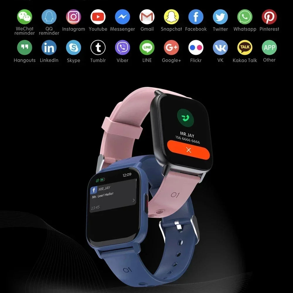 Xiaomi novo 1.69 Polegada relógio inteligente masculino temperatura corporal toque completo smartwatch feminino monitor de oxigênio preciso relógio 2023 pk p8
