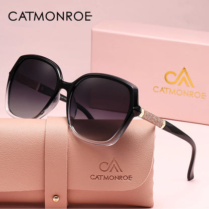 CATMONROE Luxury Polarized Women Sunglasses Butterfly Frame Pink Gift Box Fashion UV400 Sun Glasses Apparel Accessories