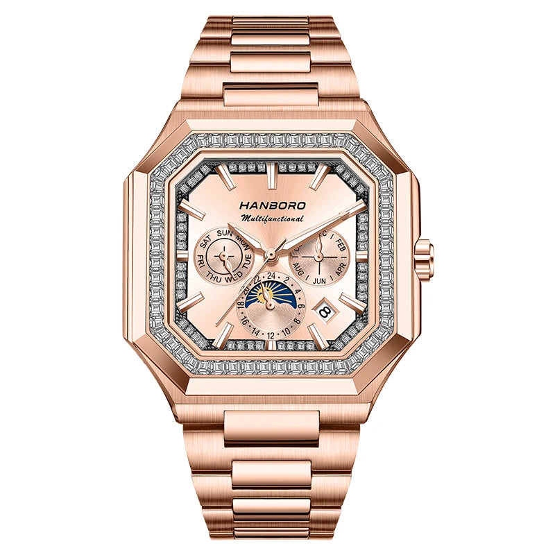 HANBORO Automatic Square Men's Fashion Watch