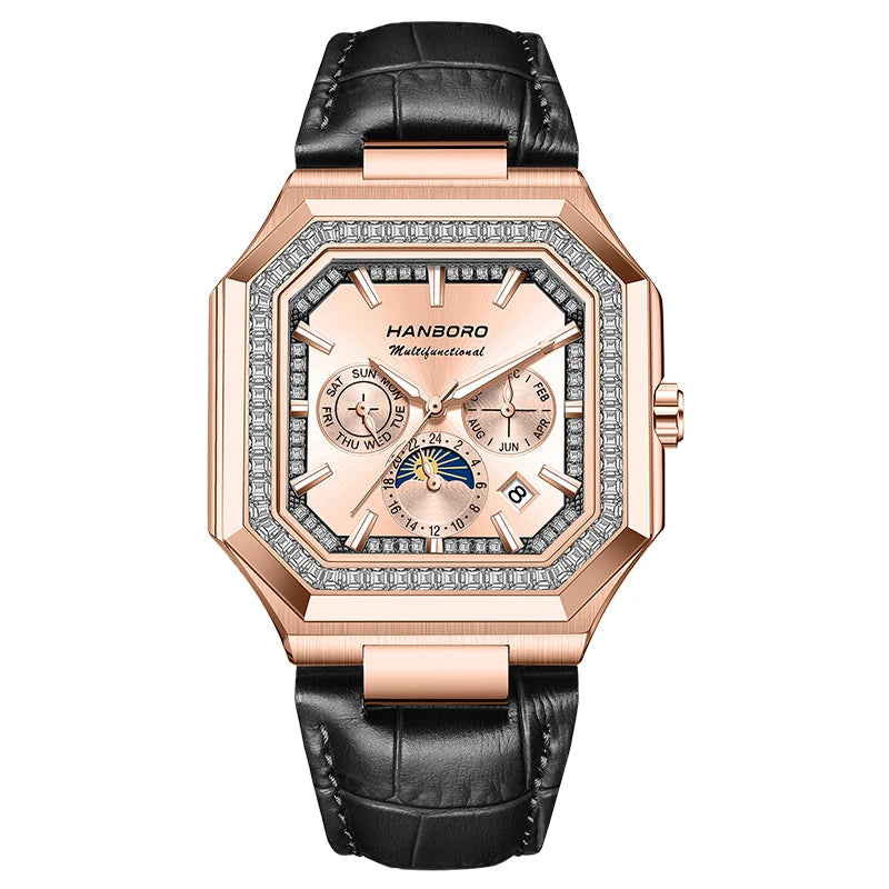 HANBORO Automatic Square Men's Fashion Watch