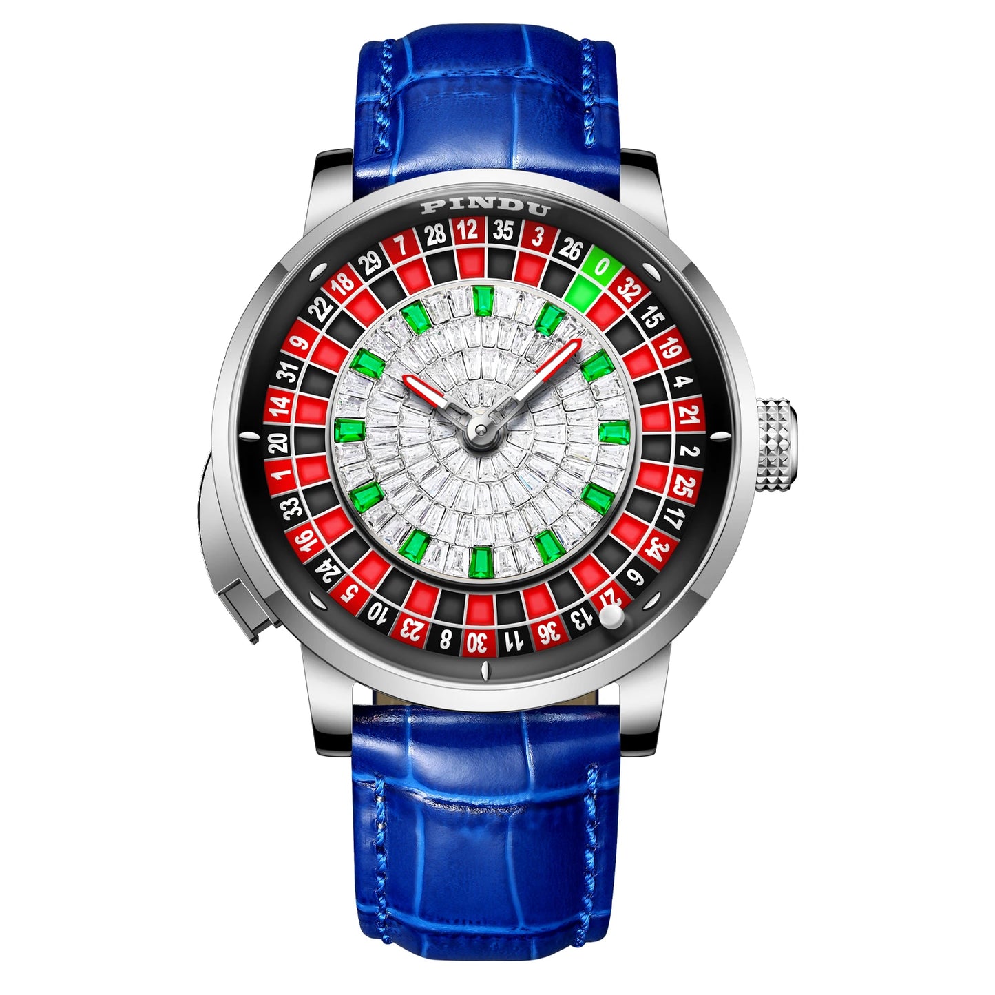 Luxury Men's Mechanical Roulette Watch - Sapphire Crystal