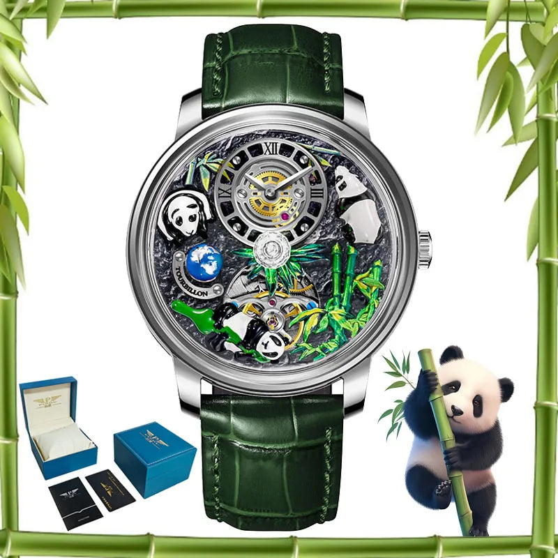 Panda Treasure Symbol Men's Mechanical Watch 45.5mm