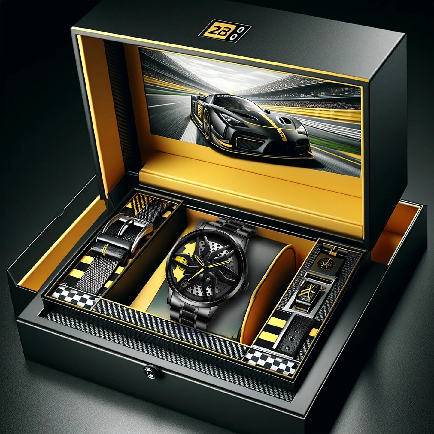 Novo relógio masculino com estilo empresarial, temperamento sofisticado, estilo maduro e bonito, tendência versátil, relógio de quartzo luminoso