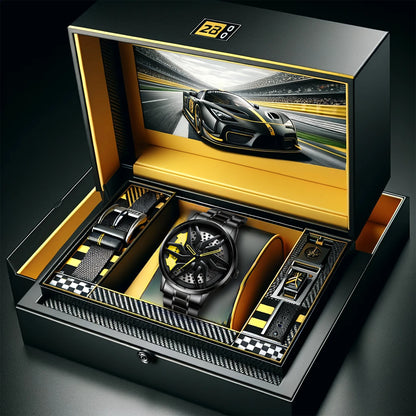 Novo relógio masculino com estilo empresarial, temperamento sofisticado, estilo maduro e bonito, tendência versátil, relógio de quartzo luminoso