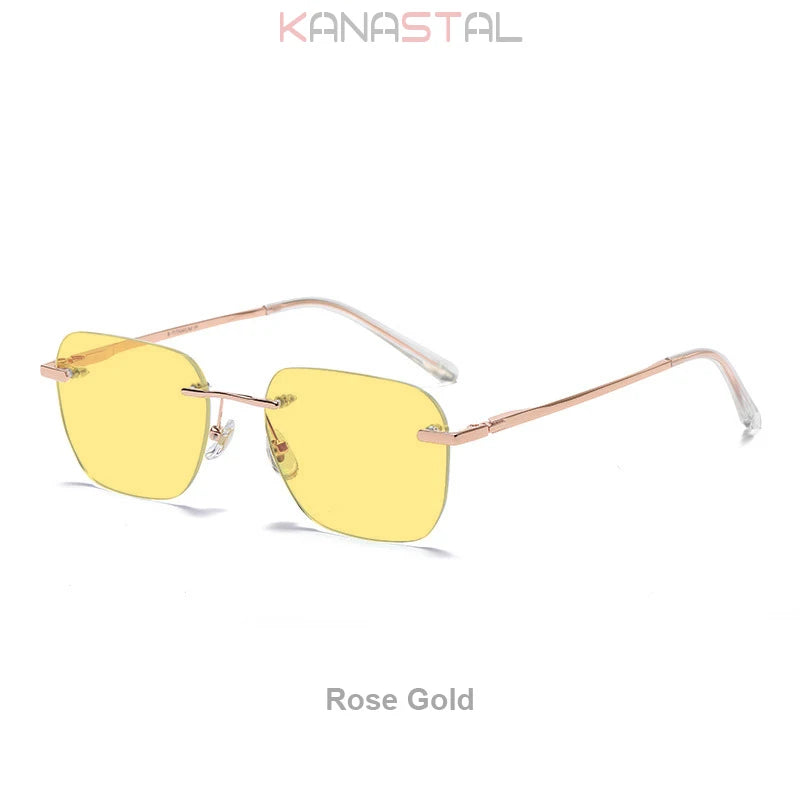 Polarized Frameless Titanium Sunglasses UV400