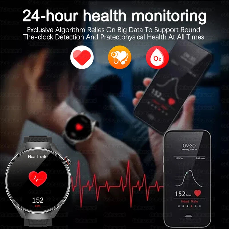 2025 novo relógio g5 plus relógio inteligente masculino 1.75 "tela amoled gps pista bússola freqüência cardíaca bluetooth chamada smartwatch para android ios