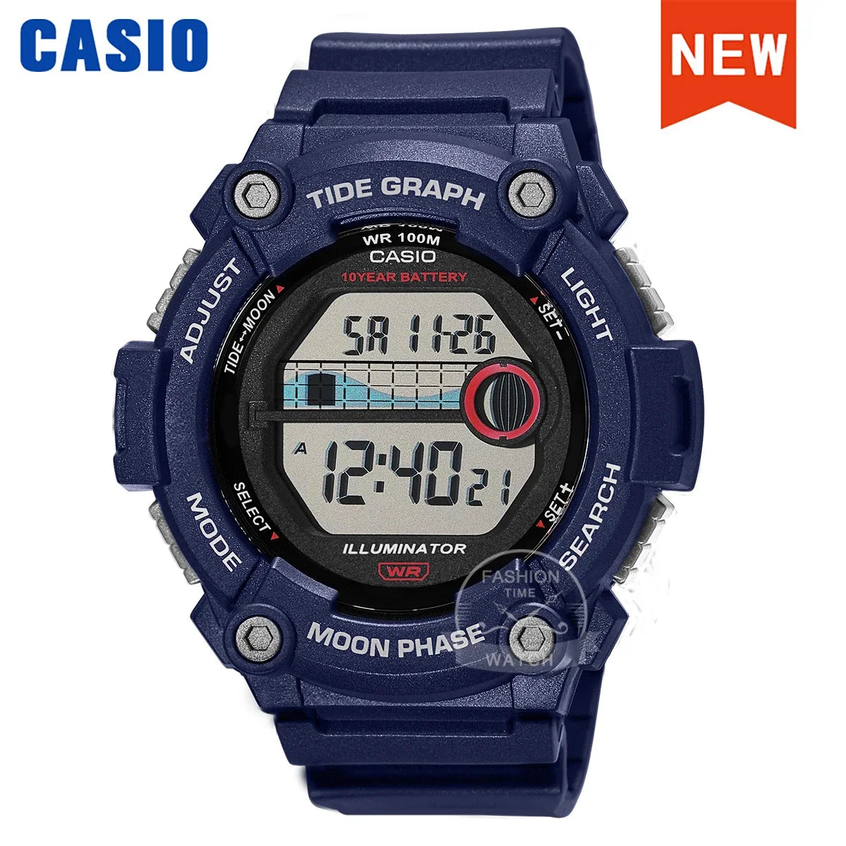 Casio WS-1700 Military Sports Watch - 10-Year Battery