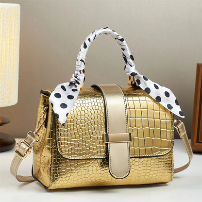 Luxo padrão de pedra bolsa quadrada popular grande capacidade feminina crossbody bolsa de ombro versátil bolsa de couro do plutônio