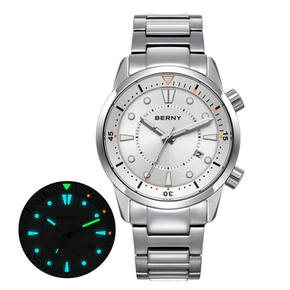 BERNY 20ATM Automatic Diver's Watch with Sapphire Crystal