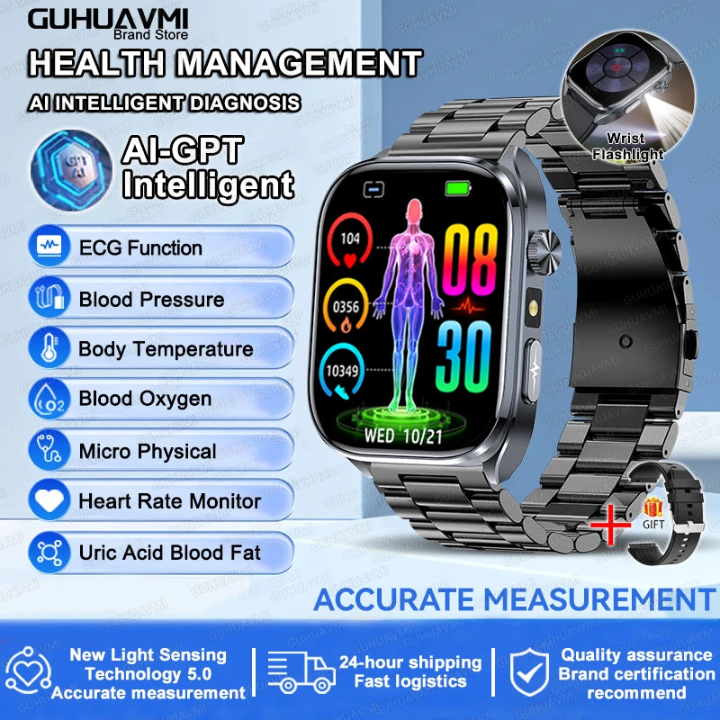 2025 Smartwatch ECG Heart Health Monitor