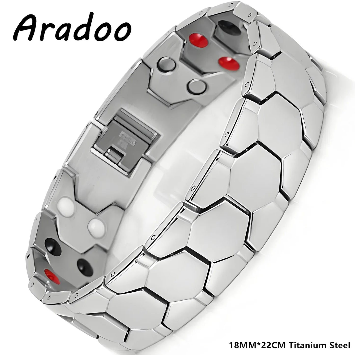 Titanium Steel Magnetic Bracelet for Men - ARADOO