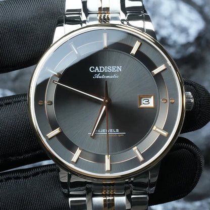 CADISEN 2026 Mechanical Wristwatches MIYOTA 9015 Automatic Ultra-thin Watch Sapphire Waterproof Business Watches Gift With Box
