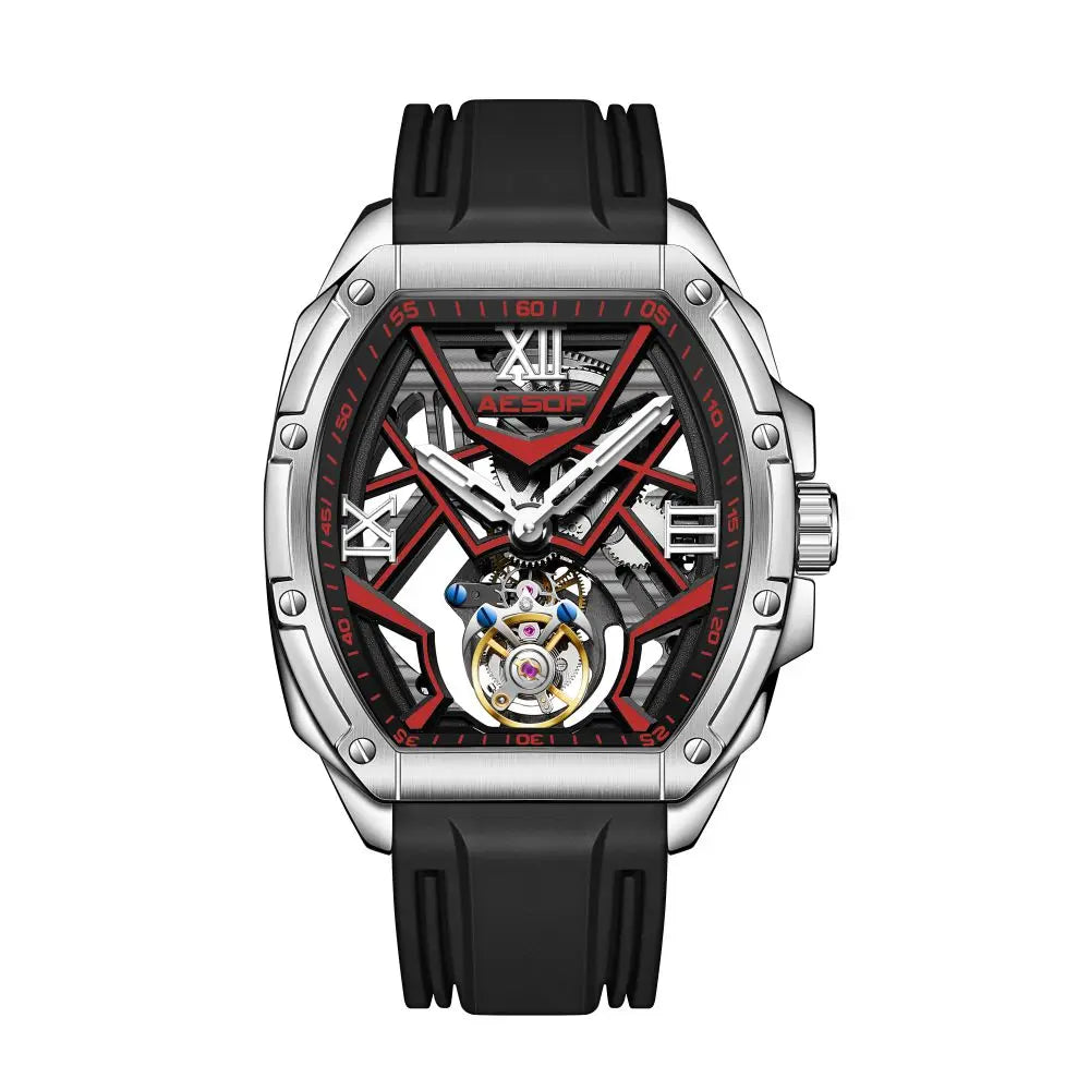 Aesop Tourbillon Skeleton Sapphire Men's Mechanical Watch
