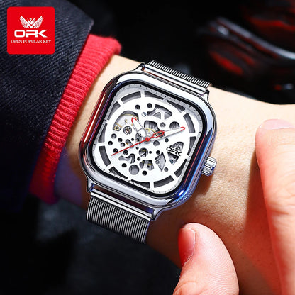 OPK 8173 Watches For Men Casual Simple Original Automatic Mechanical Watch for Man Waterproof Luminous High Quality Wristwatch