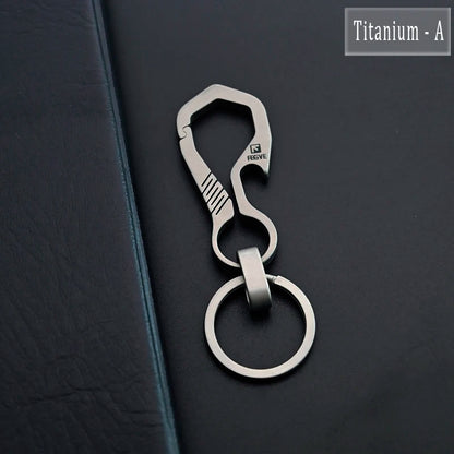 Titanium Luxury Keychain for Men - Ultra-Light Carabiner