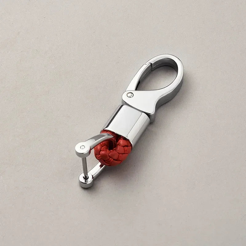 Custom Leather Logo Keychain with Laser Engraving