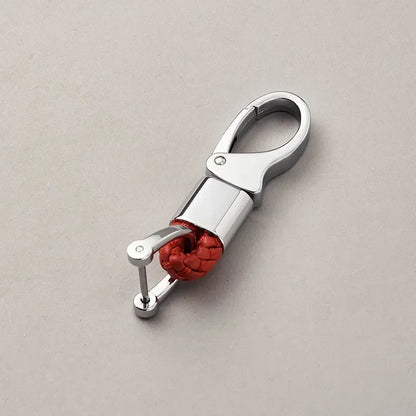 Custom Leather Logo Keychain with Laser Engraving