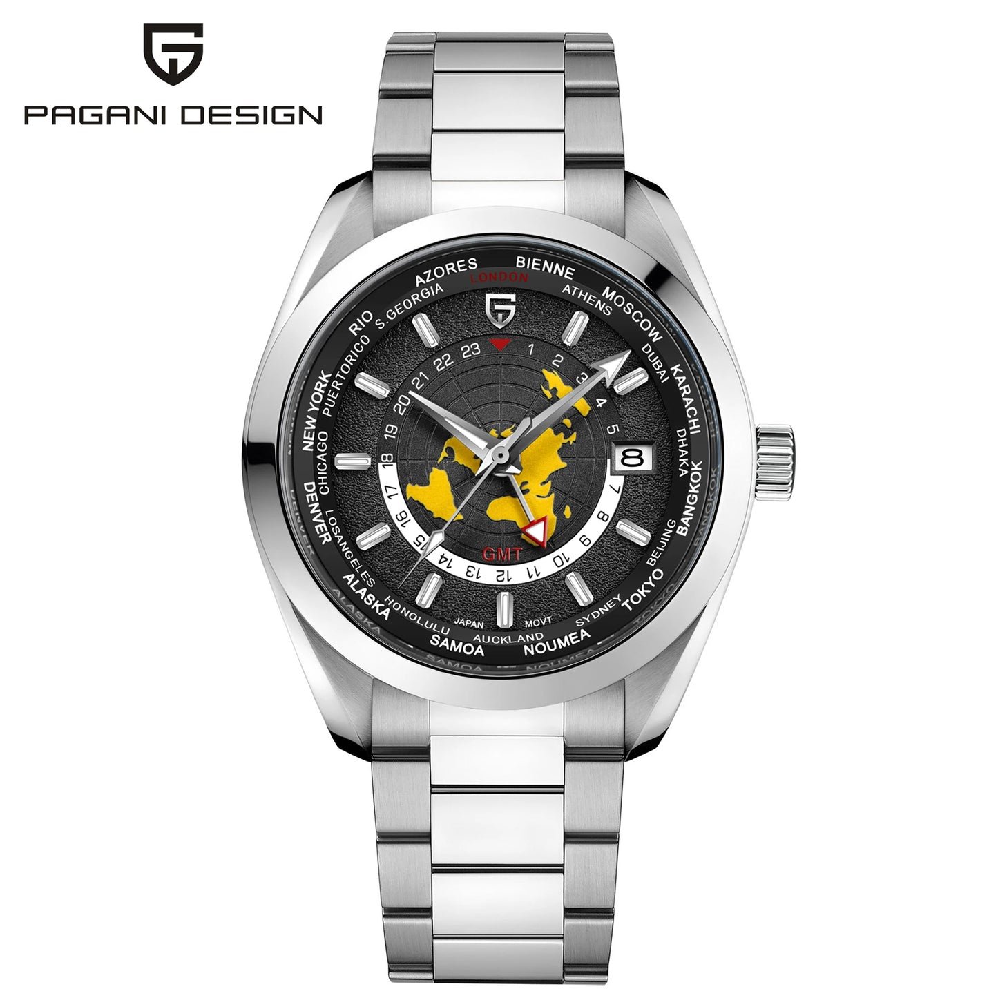 Pagani Design 2025 GMT Automatic Men's Watch