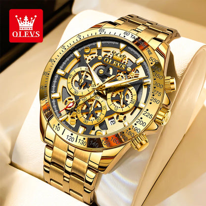 OLEVS 9913 Luxury Men's Quartz Watch - Waterproof & Luminous