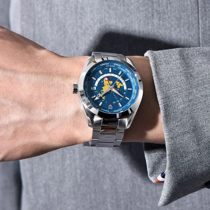 Pagani design 2025 novo tempo mundial gmt zona mapa relógios masculinos relógio automático para homem nh34a relógio de pulso mecânico à prova dwaterproof água