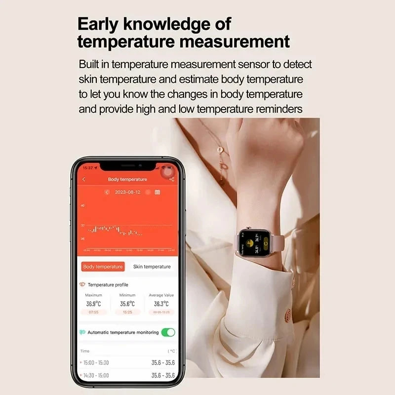 2025 novo monitoramento ecg + ppg relógio inteligente feminino pressão arterial lipídios ácido úrico feminino rastreador de saúde menstrual smartwatches