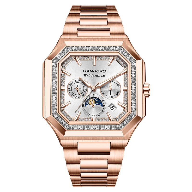 HANBORO Automatic Square Men's Fashion Watch