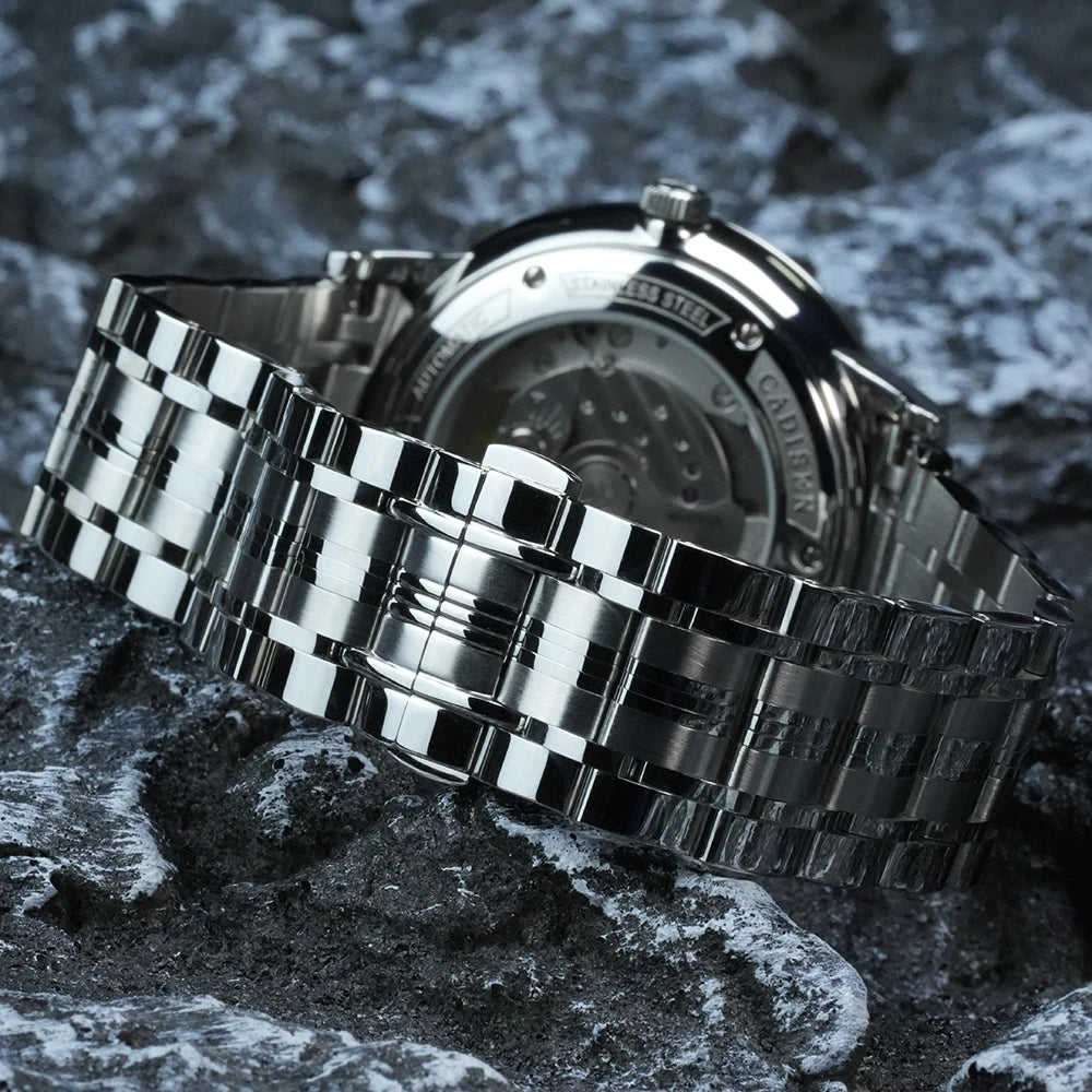 CADISEN 2026 Mechanical Wristwatches MIYOTA 9015 Automatic Ultra-thin Watch Sapphire Waterproof Business Watches Gift With Box