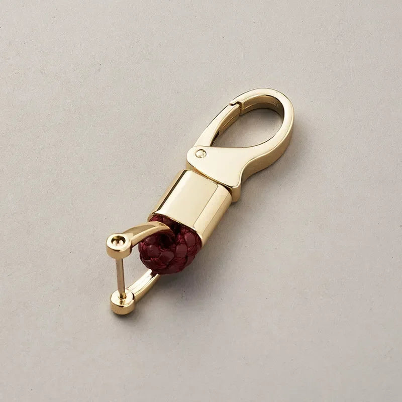 Custom Leather Logo Keychain with Laser Engraving