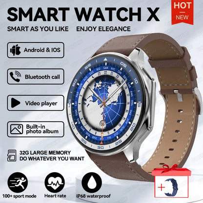 Smartwatch AMOLED 32GB Bluetooth Heart Rate Monitor