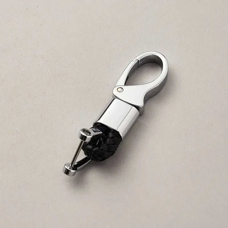 Custom Leather Logo Keychain with Laser Engraving