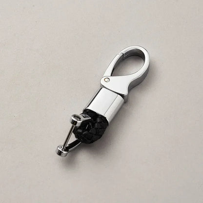 Custom Leather Logo Keychain with Laser Engraving