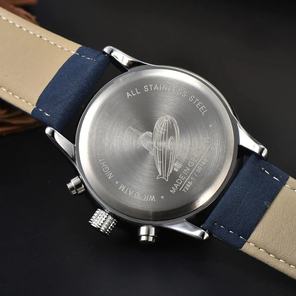 Fashion Zeppelin Airship Men's Retro Business Leisure Men's Watch Fashion Watch 2 Colors